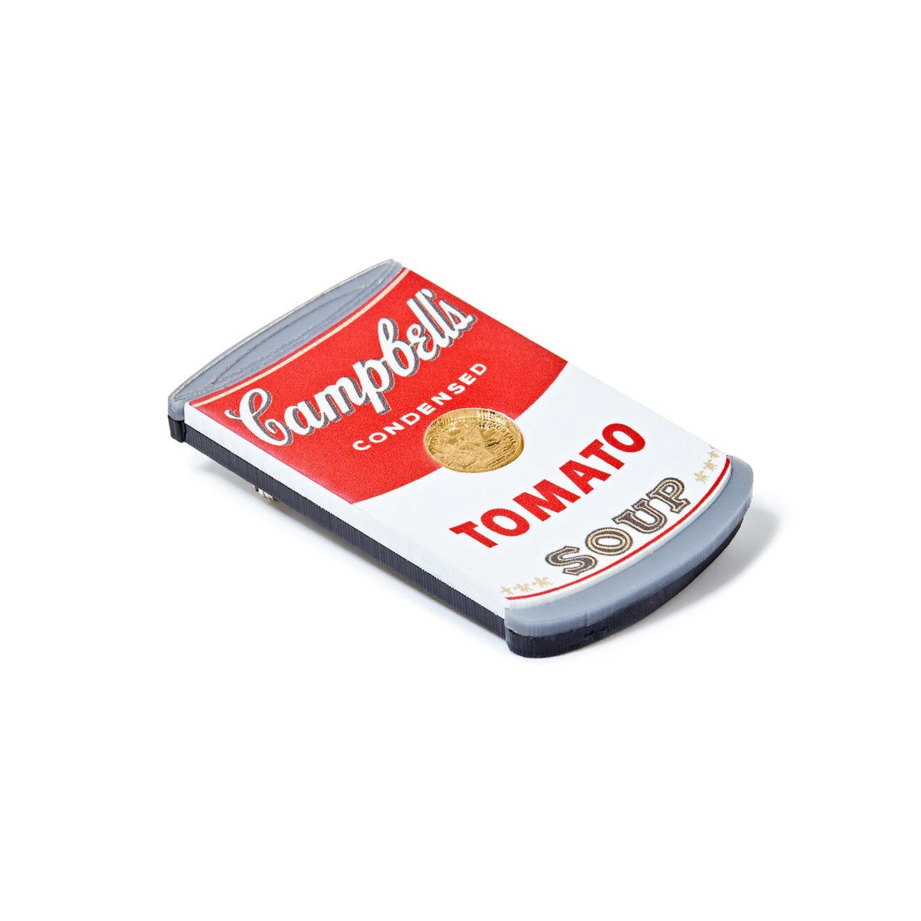 Брошь MONOLAMA, красный/белый — фото 1