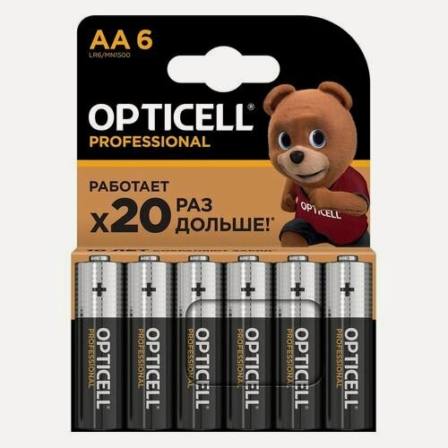 Изображение товара AA Батарейка OPTICELL Professional LR6, 6 шт.