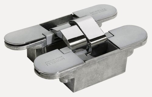 Изображение товара Петля дверная скрытая Morelli с 3-D регулировкой HH-3 PC хром, петля металлическая накладная для межкомнатных дверей