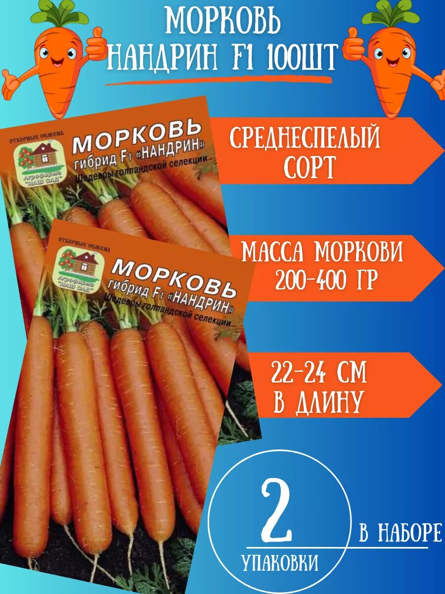 Морковь Нандрин F12 упаковки