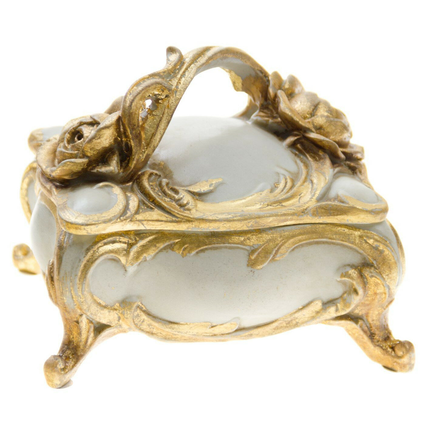 Шкатулка Casaentera CE04-28-176 белый/золото 150х120х110