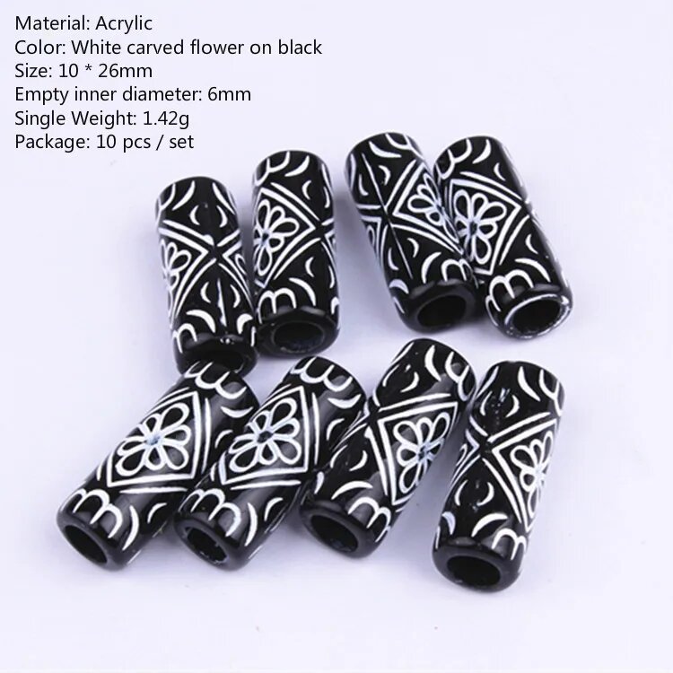 Африканские кольца для волос 10 шт, 10pcs NO.14