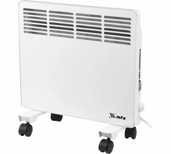 Электрический конвектор MTX км-1000.1 230в 1 квт x-образный нагреватель колеса термостат 98124