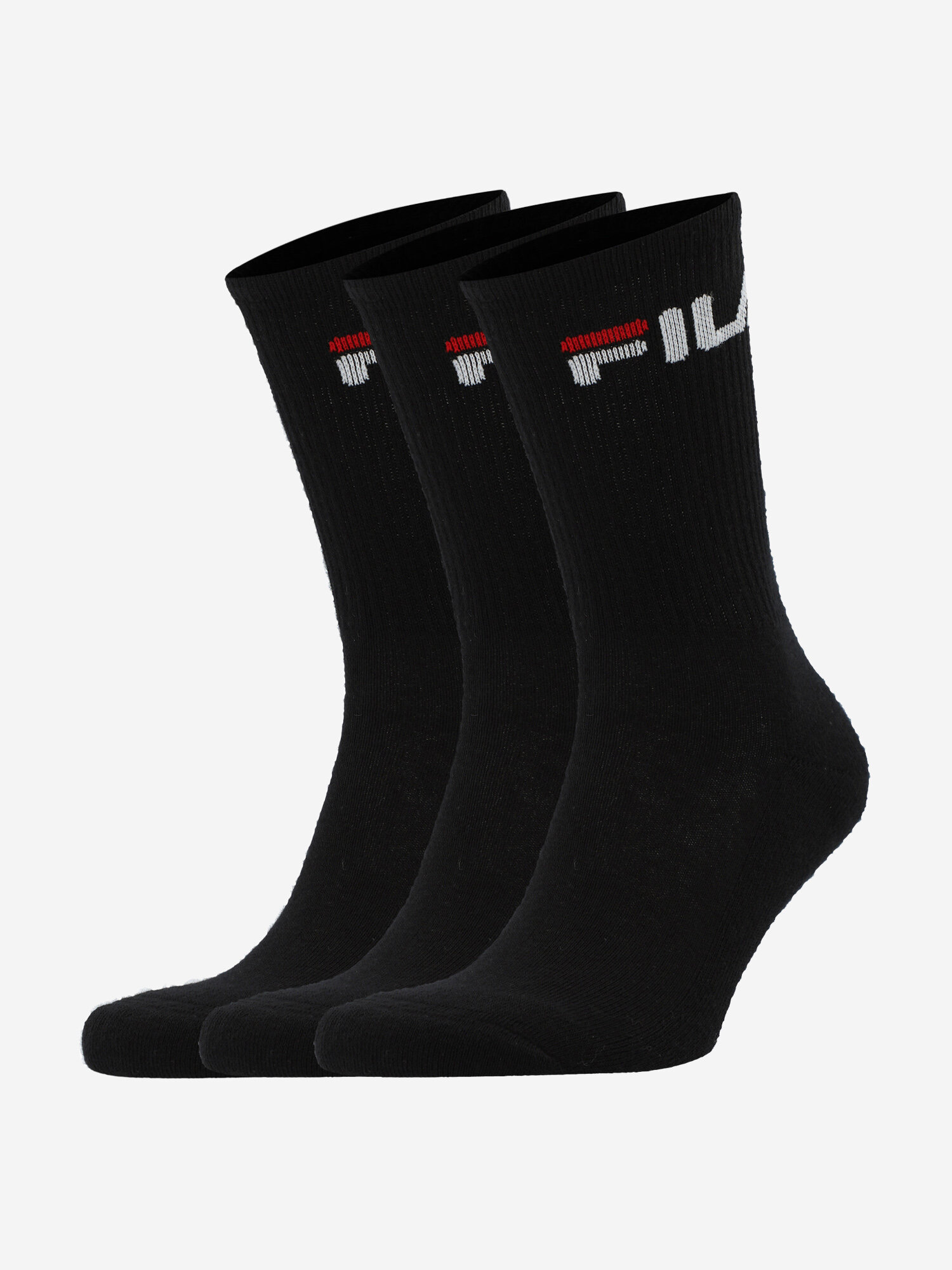 Носки Fila, размер 43-46, черный, белый