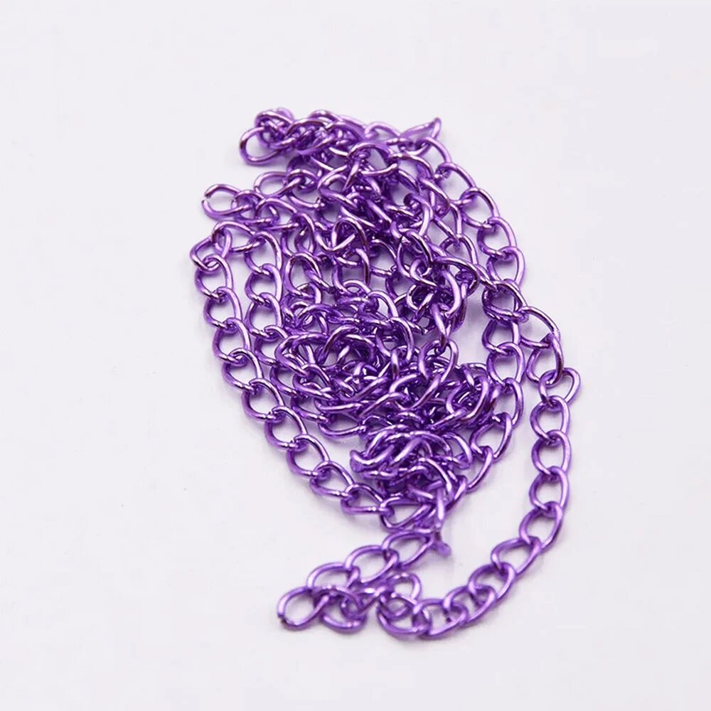 Металлическая цепочка для бижутерии REGELIN 2 метра Фиолетовый, 11 light purple