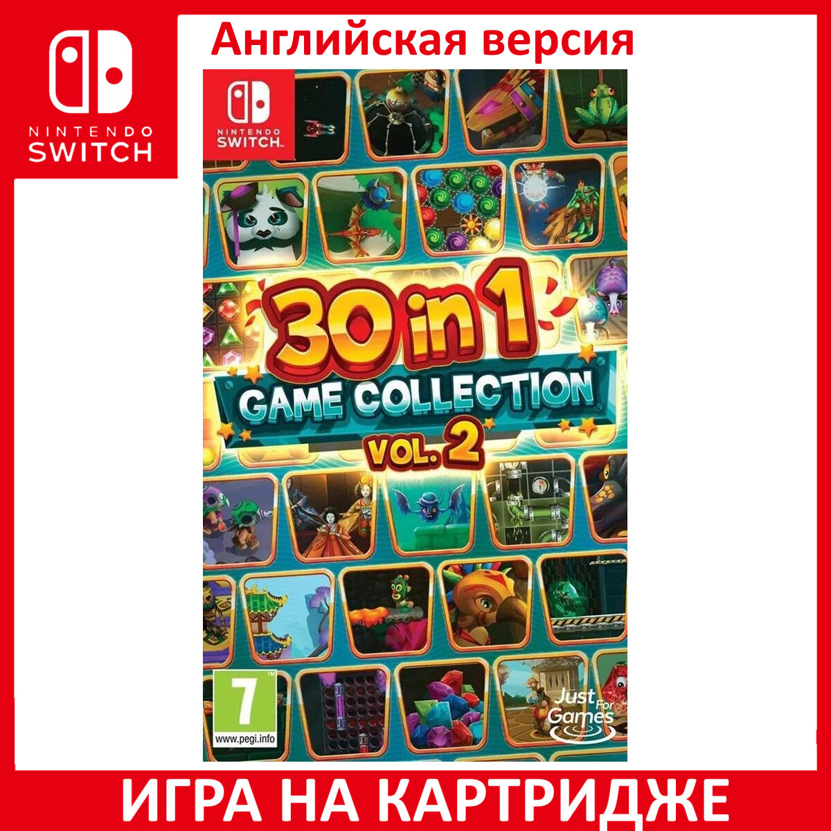 Игра 30 in 1 Game Collection: Volume 2 Switch Английский язык Картридж на Nintendo Switch