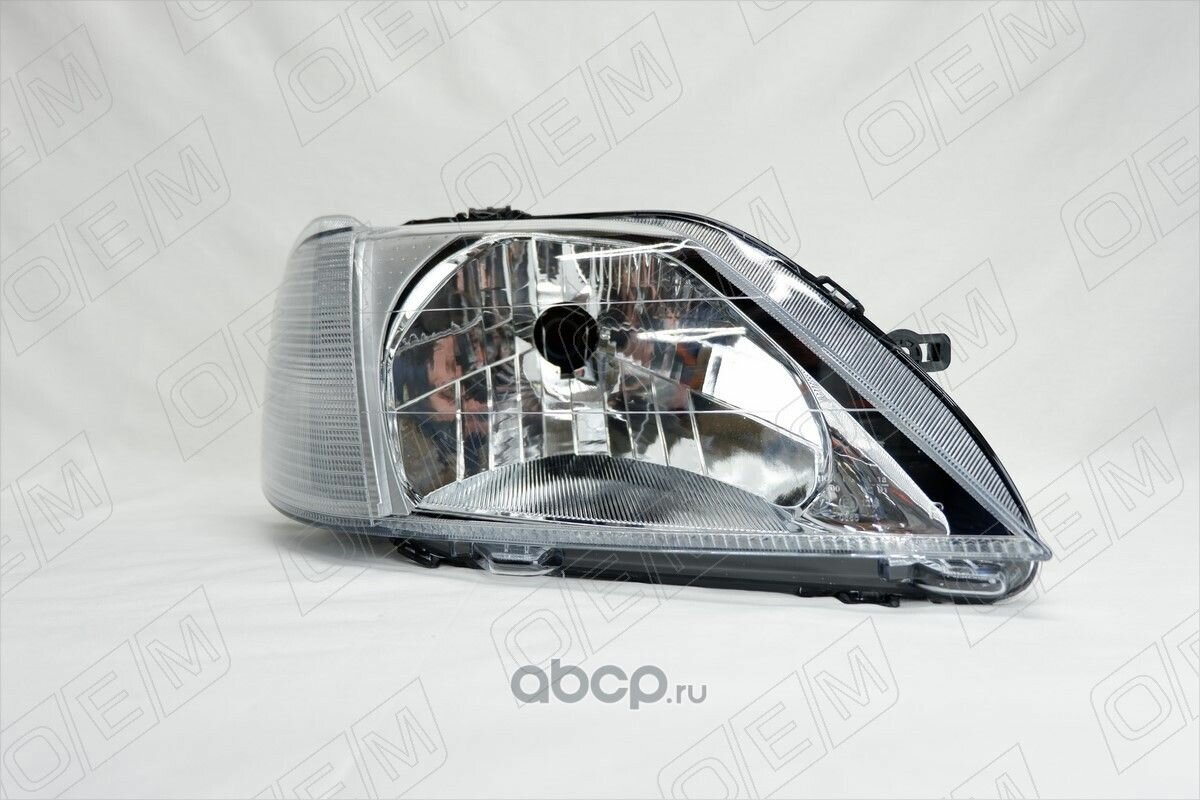 Фара правая для Renault Logan 1 2004-2009, повторитель ближе к крылу, с корректором