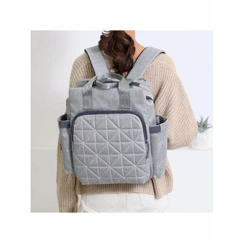 Рюкзак-сумка Picano серый / рюкзак на коляску / рюкзак для мамы / женский рюкзак, 350х310х130 мм