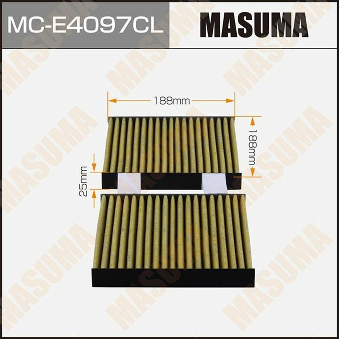 Фильтр салонный Masuma угольный MC-E4097CL 1шт.