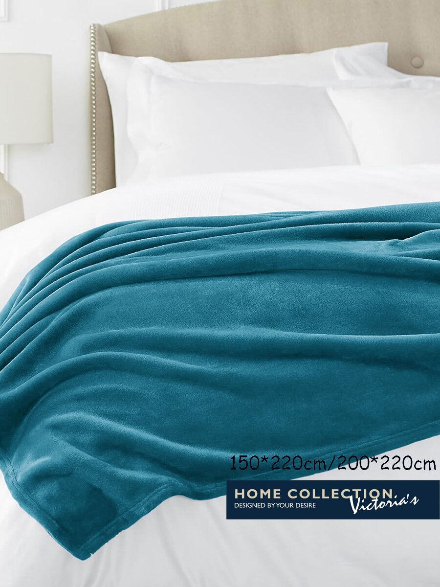 Плед-покрывало SEWARD PARK HOME COLLECTION Victorias HC велсофт корал флис евро 200x220см