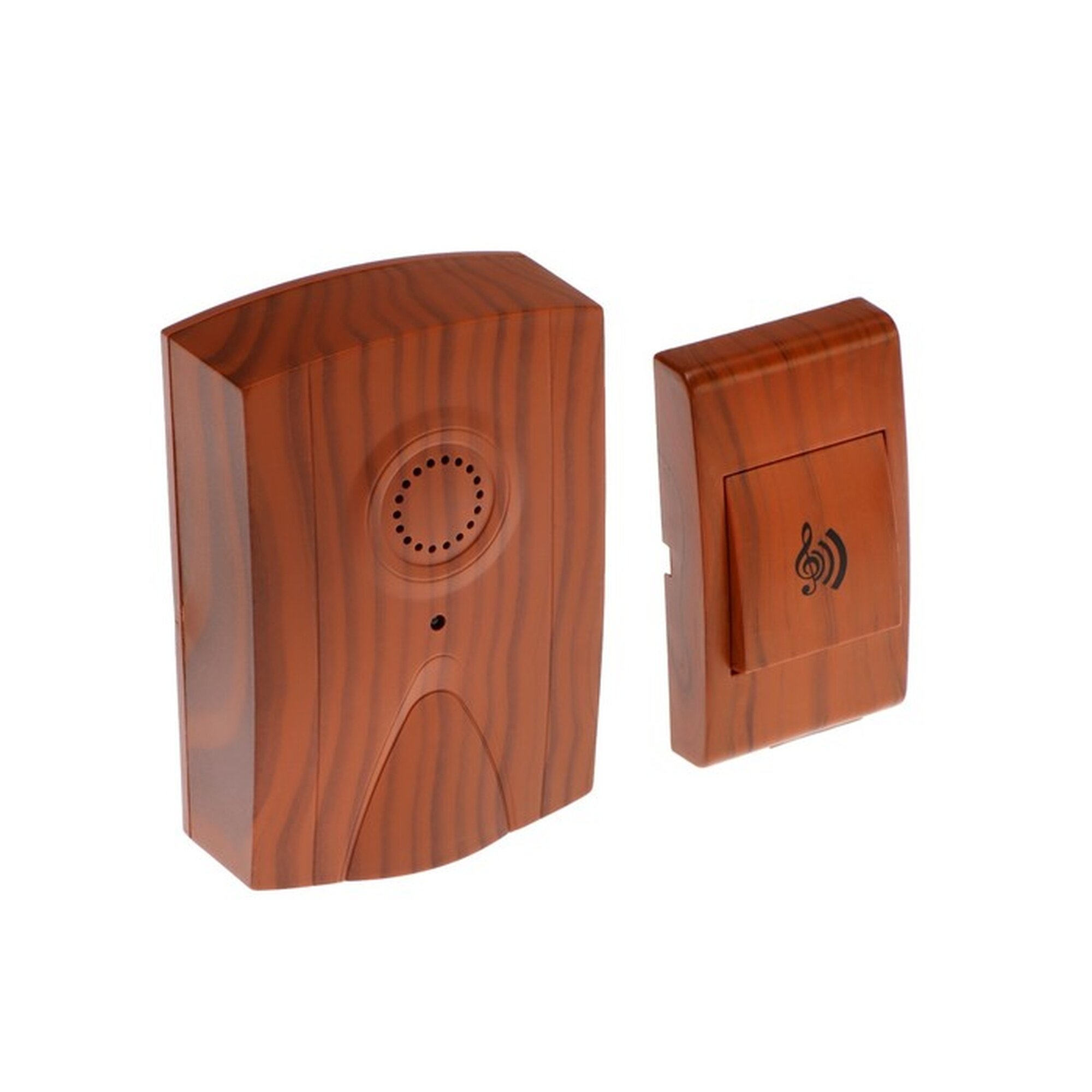 Звонок Luazon LZDV-17 беспроводной 2хAA (не в комплекте) LR23A темное дерево