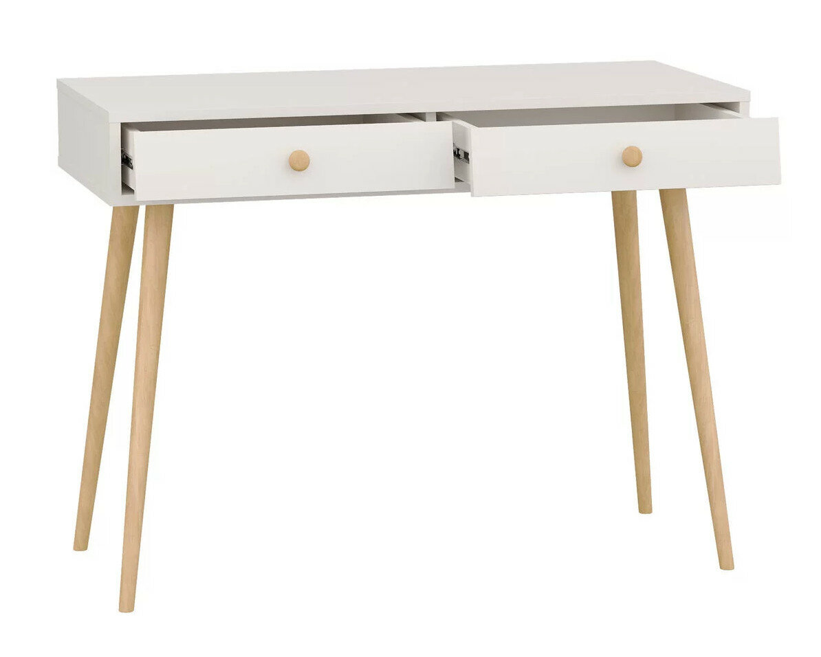 Стол с 2 ящиками Афина Гранд Кволити кашемир серый 100х45х76см