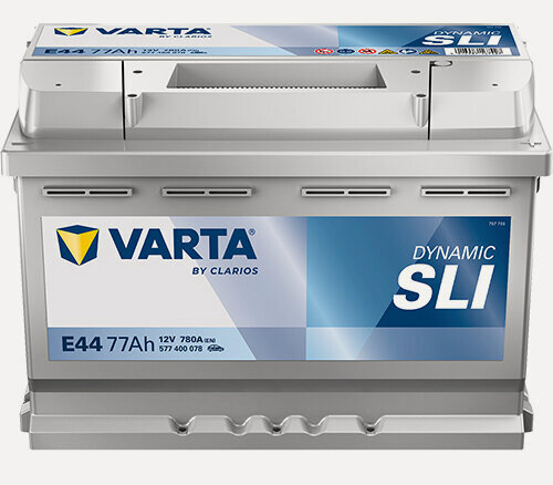 Изображение товара Аккумулятор Varta Dynamic SLI 577 400 078 E44, 278x175x190, обратная полярность, 77 Ач