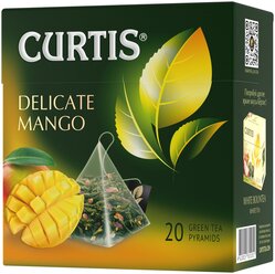 Чай зеленый Curtis Delicate Mango в пирамидках, 1 уп.