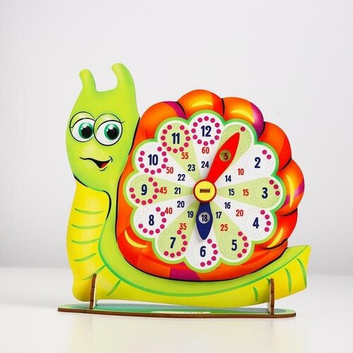 Часы Улитка часы секундные познавательные цветные игрушки для детей раннее дошкольное учебное пособие детские деревянные часы монтессори игрушка