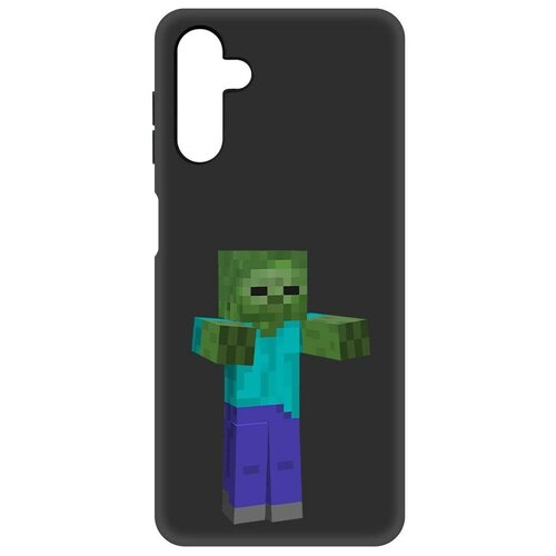 Чехол-накладка Krutoff Soft Case Minecraft-Гигант для Samsung Galaxy A13s (A137) черный чехол накладка krutoff soft case паровоз для samsung galaxy a13s a137 черный