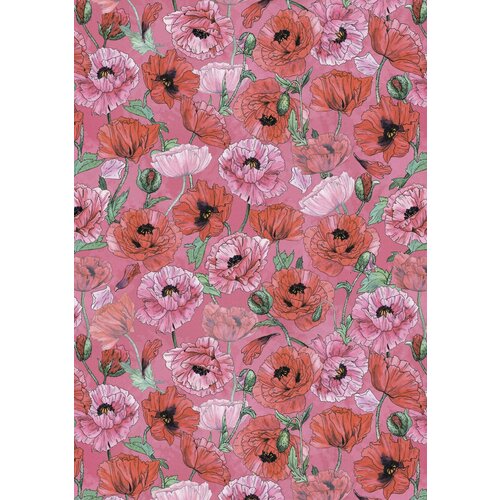 Ткань для пэчворка PEPPY дыхание лета 50 x 55 см 140 г/кв. м ± 5 100% хлопок ДЛ-08 роз.