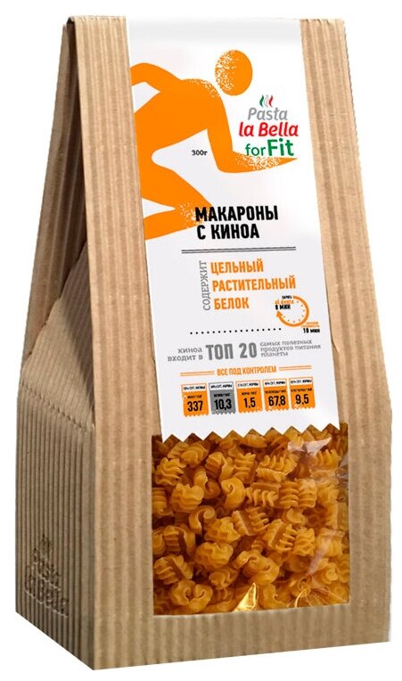 Pasta la Bella forFit Макароны с киноа, 300 г