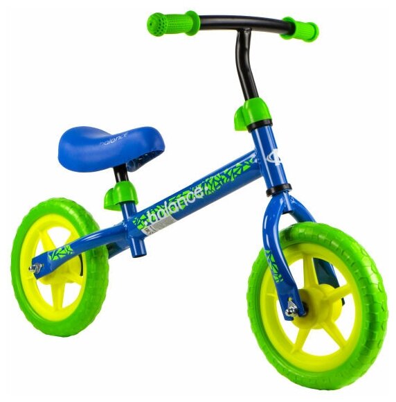 Беговел для детей с колесами 10" Navigator Balance синий/салатовый ВН10003