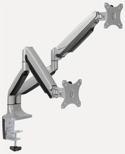 Изображение товара KROMAX OFFICE-22 SILVER настольный кронштейн для мониторов 17"-35"