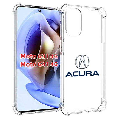 Чехол MyPads acura-акура-2 для Motorola Moto G31 4G / G41 4G задняя-панель-накладка-бампер чехол mypads acura акура для motorola moto e22 4g e22i 4g задняя панель накладка бампер