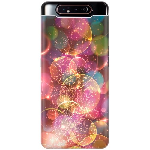 фото Силиконовый чехол на samsung galaxy a80 / a90 / самсунг а80 / а90 с принтом "яркие блики" re:pa