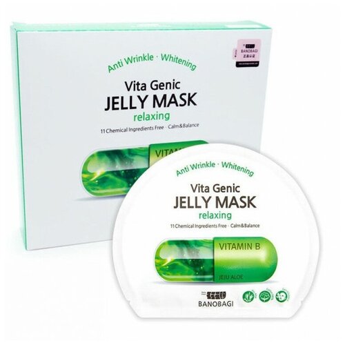 Купить BanoBagi Vita Genic Relaxing jelly mask - Маска тканевая с витамином В на основе липосомного желе, 5шт.