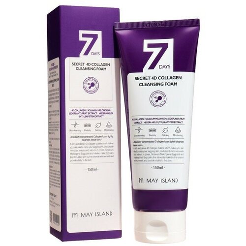 Пенка May Island для лица с коллагеном, 150 мл