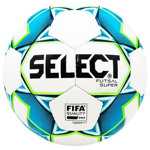 мяч футбольный select futsal super league p 4 Футбольный мяч Select Futsal Super FIFA 850308, размер 4