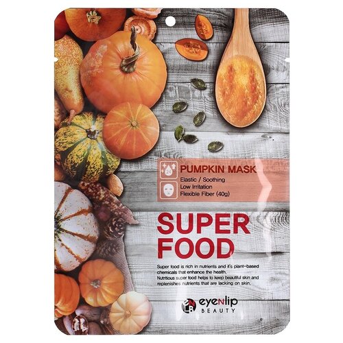 Eyenlip super food pumpkin mask Маска для лица тканевая с экстрактом тыквы маска для лица тканевая eyenlip super food pumpkin mask 23 мл