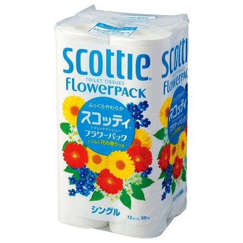 Туалетная бумага Crecia Scottie FlowerPACK, 12 рул (50м)