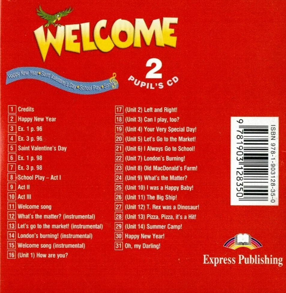 Welcome-2 Pupil's Audio CD. School Play & Songs (CD) - фото №3