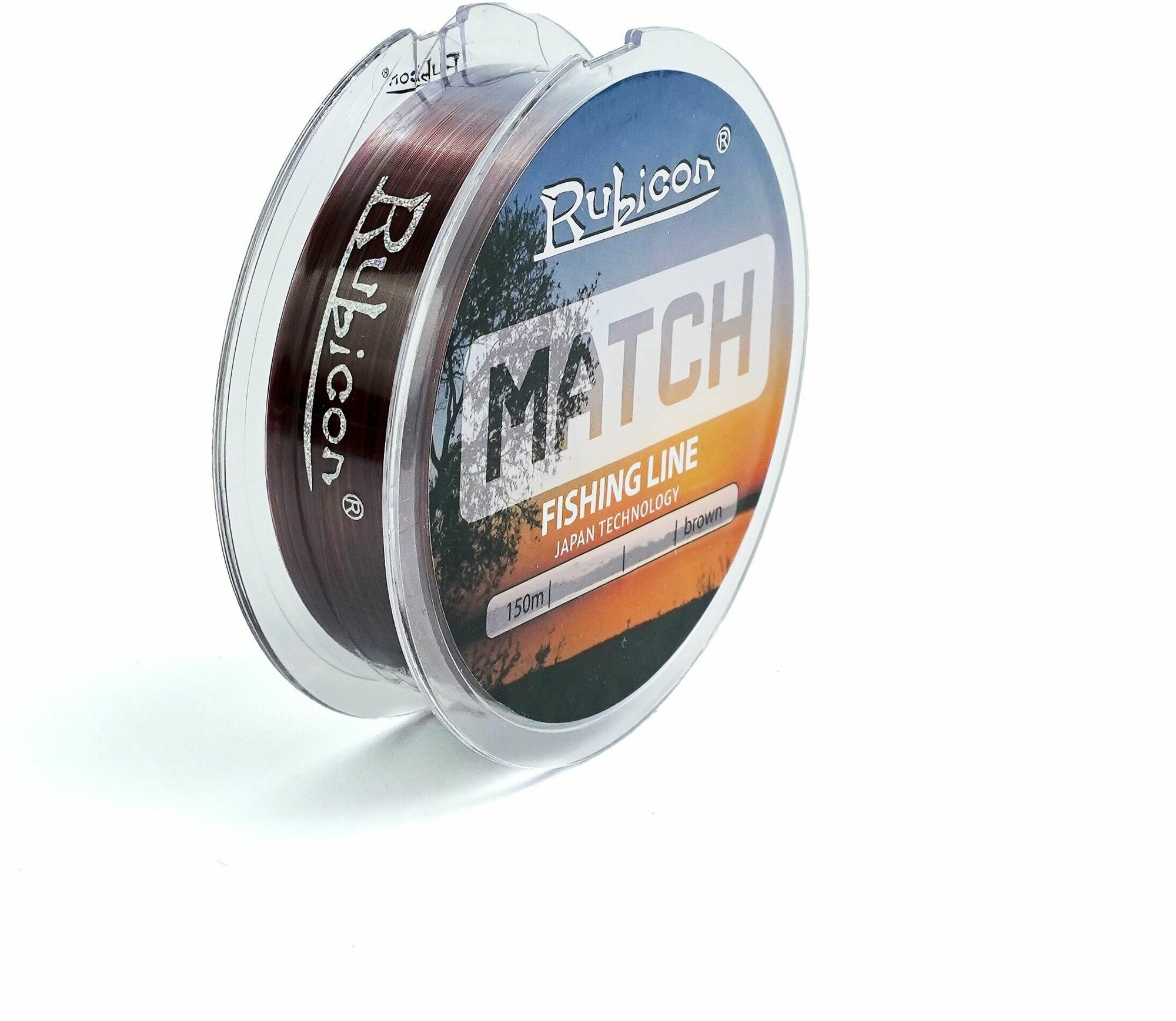 Монофильная леска для рыбалки RUBICON Match 150 м 0,22 мм (brown)