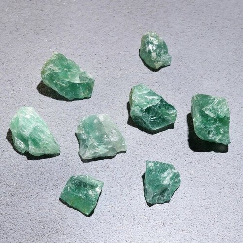 Набор для творчества Зеленый флюорит, кристаллы, фракция 2-3 см, 100 г серьги 100% ural флюорит зеленый