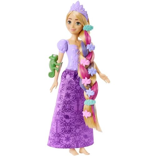 ночная рубашка рапунцель запутанная история disney фиолетовый Кукла Mattel Disney Princess Рапунцель, HLW18 желтый/фиолетовый