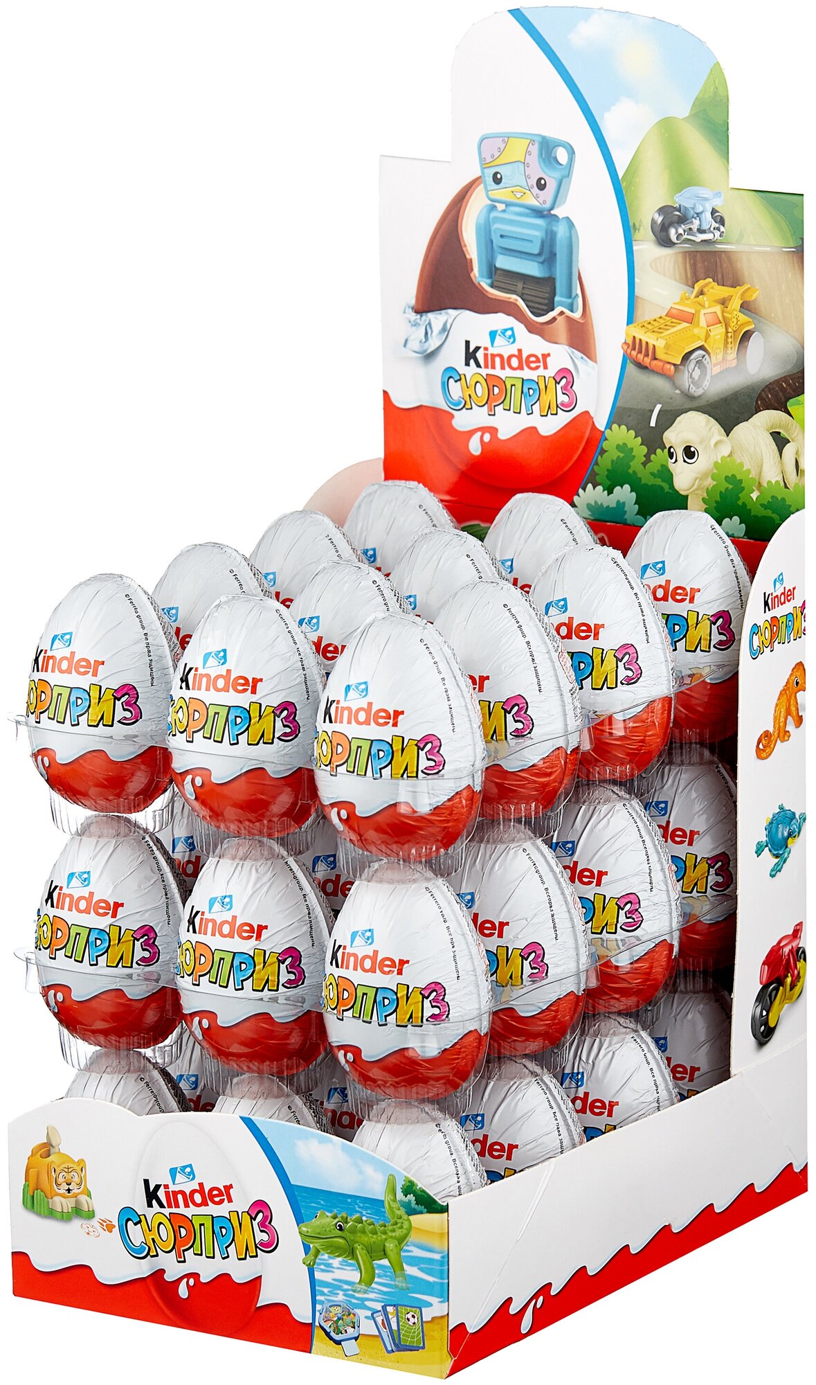 Яйцо шоколадное KINDER Сюрприз Классический 20 г (36 шт) - фотография № 1