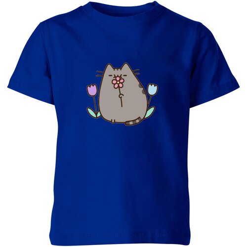 Футболка Us Basic, размер 6, синий мужская футболка кот пушин pusheen cat 2xl черный