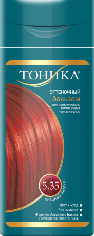 Бальзам для волос Тоника оттеночный 5.35 Красный янтарь 150мл БиГ - фото №16