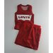 Комплект одежды   для девочек, юбка и майка, повседневный стиль, размер 80, красный, белый