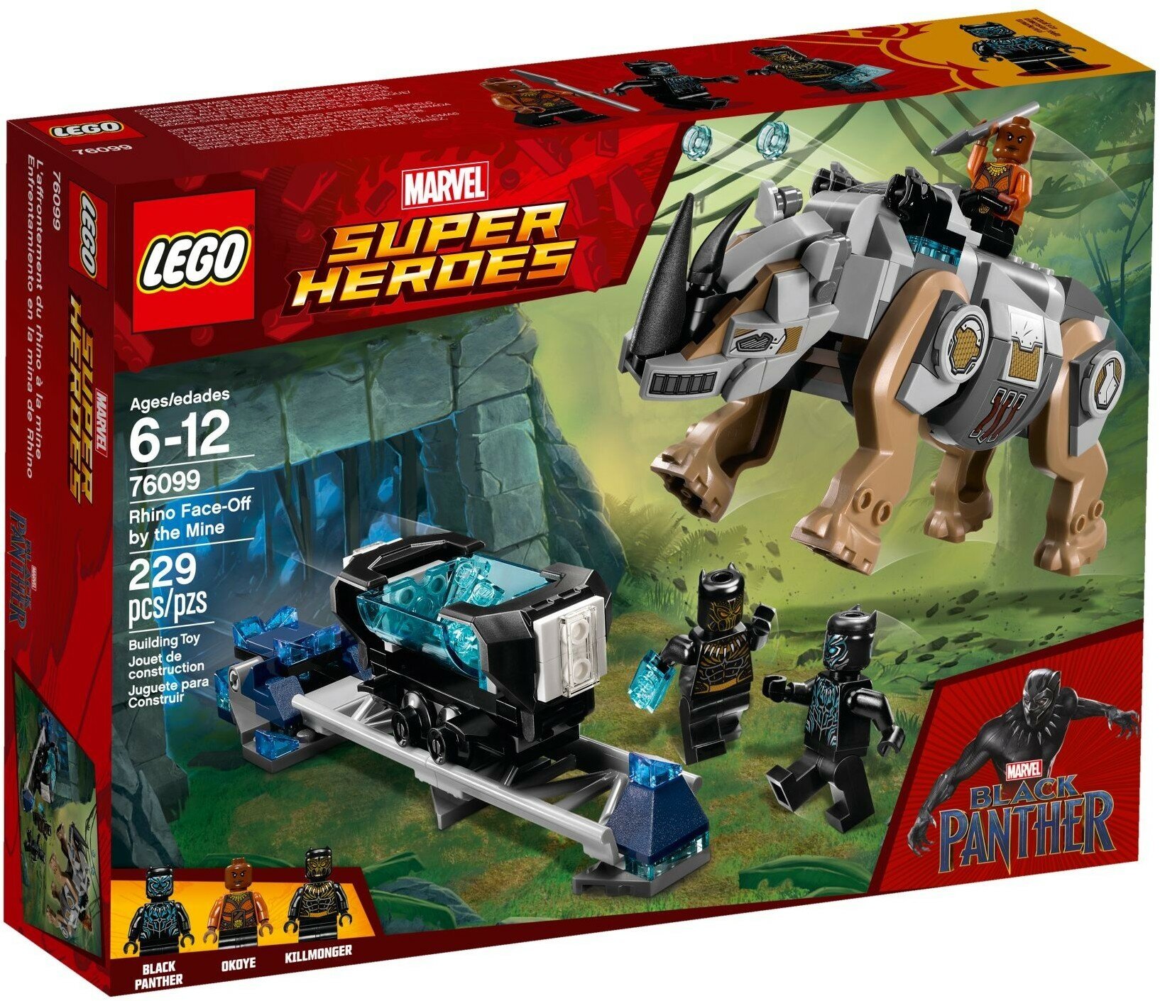 Конструктор LEGO Marvel Super Heroes 76099 Поединок с Носорогом, 229 дет.