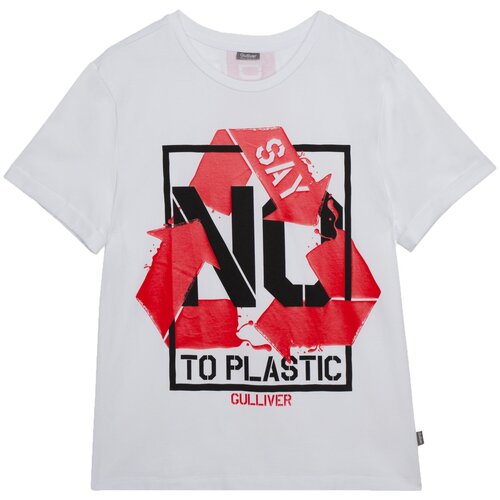 фото Футболка gulliver, размер s, белый