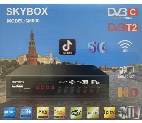 ТВ тюнер для телевизора DVB T2, цифровая приставка TV Live Power, Wifi, Youtube, hdmi, usb, 1080p, черный