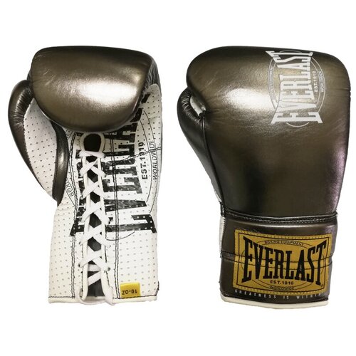 Перчатки боевые Everlast 1910 Classic 8oz серые