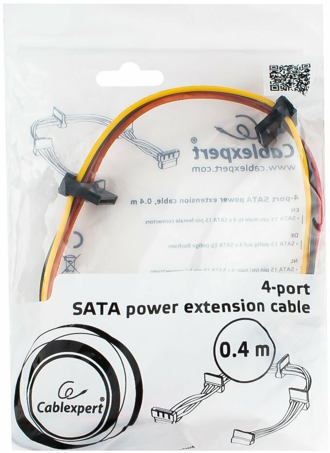 Кабель питания SATA Cablexpert CC-SATAMF-03