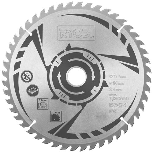 фото Пильный диск ryobi sb216t48a1 216х30 мм