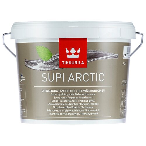 Tikkurila пропитка Supi Arctic, 3.15 кг, 2.7 л, перламутровый