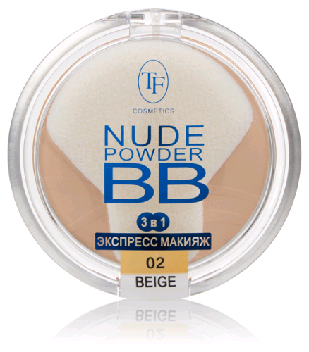 TF Cosmetics пудра компактная Nude Powder BB CTP-15 02 beige 12 г