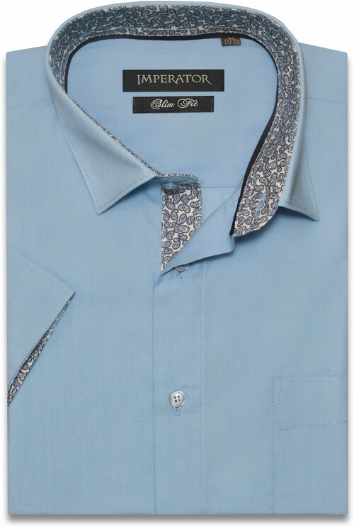 Рубашка Imperator, размер 48/M/178-186/40 ворот, голубой