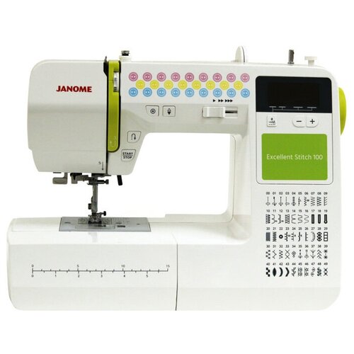 Швейная машина Janome Excellent Stitch 100, белый spin master швейная машина cool maker stitch n style