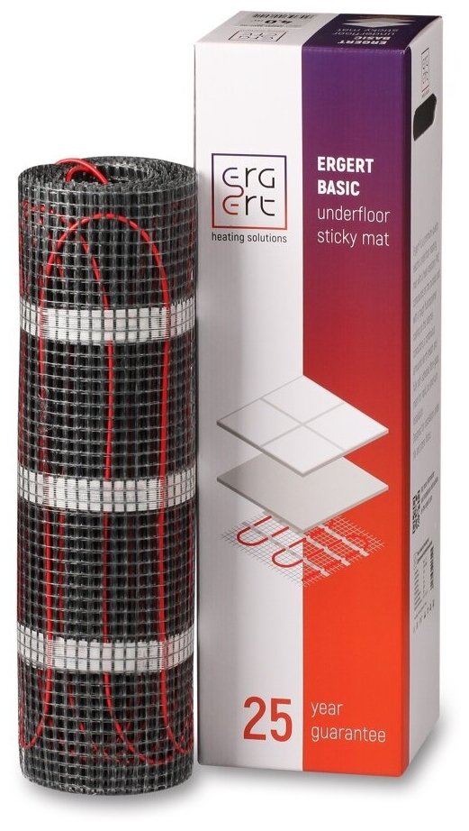 Нагревательный мат двухжильный ERGERT Basic 200 1200Вт 6.0кв.м